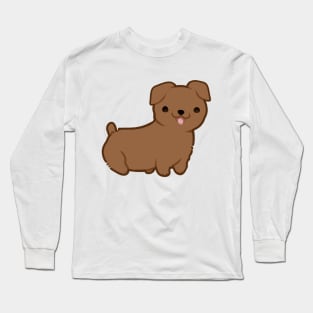 Happy Weenie Dog Long Sleeve T-Shirt